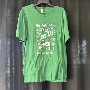 Bella Canvas Green Christmas Cheer Women's Tee